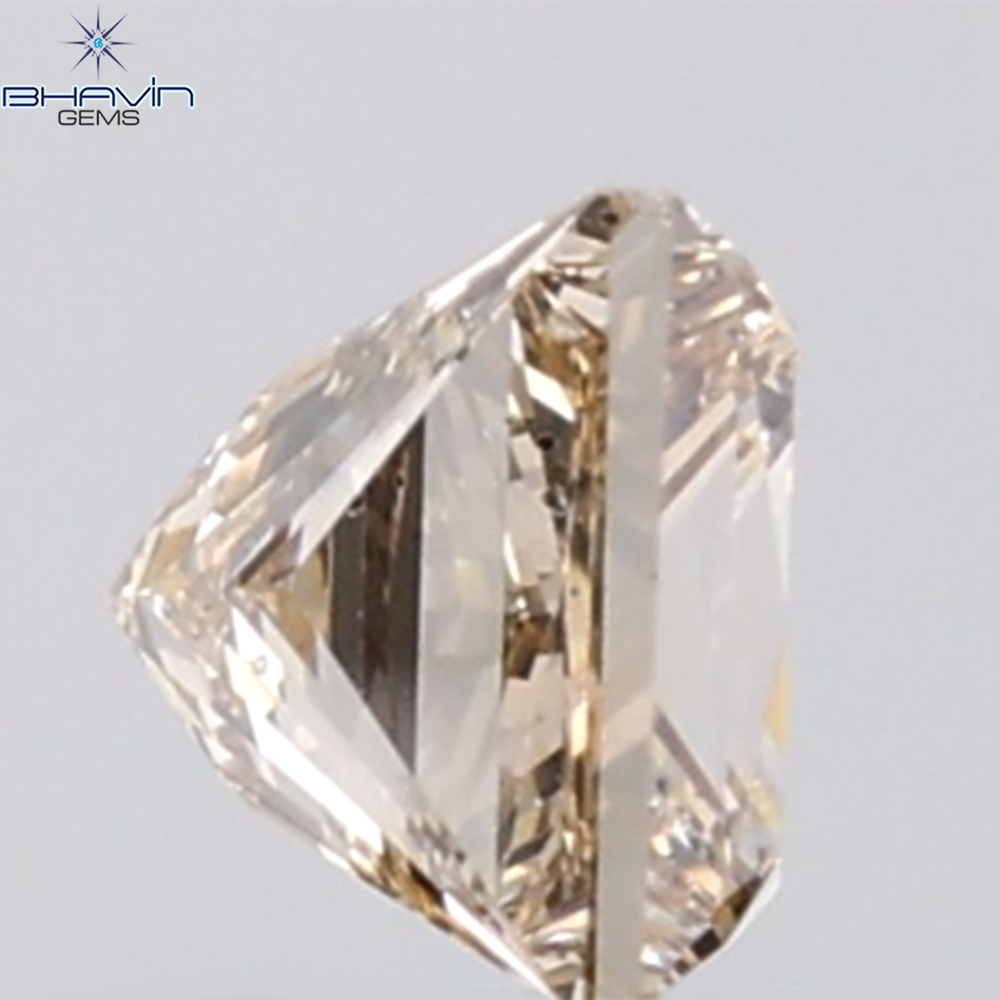 1.00 CT Princess Shape Natural Brown Diamond SI1 Clarity (5.09 MM )