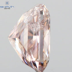 0.25 CT Radiant Shape Natural Diamond Pink Color SI2 Clarity (4.00 MM)