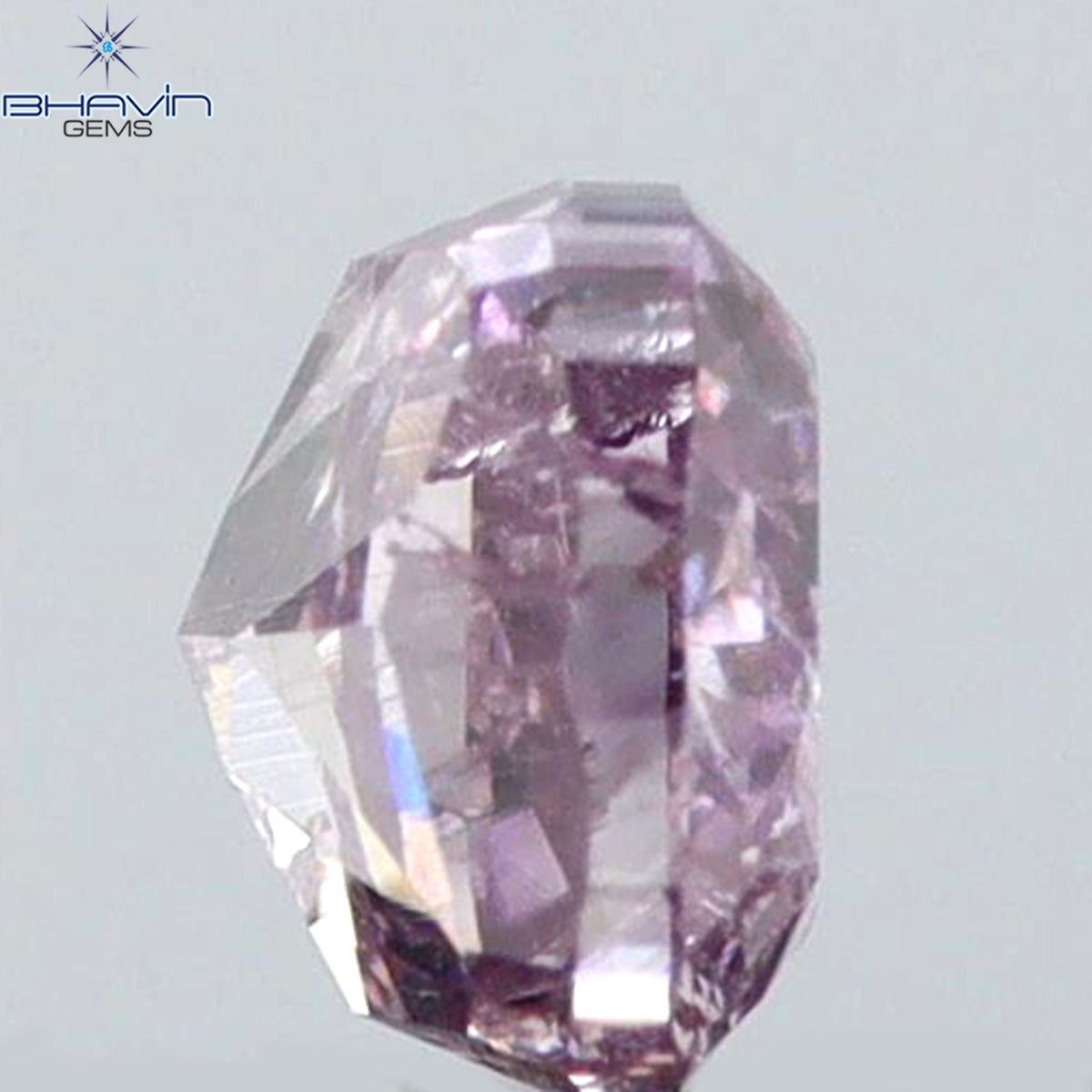 0.20 CT クッションシェイプ 天然ダイヤモンド ピンクカラー I1 クラリティ (3.14 MM)