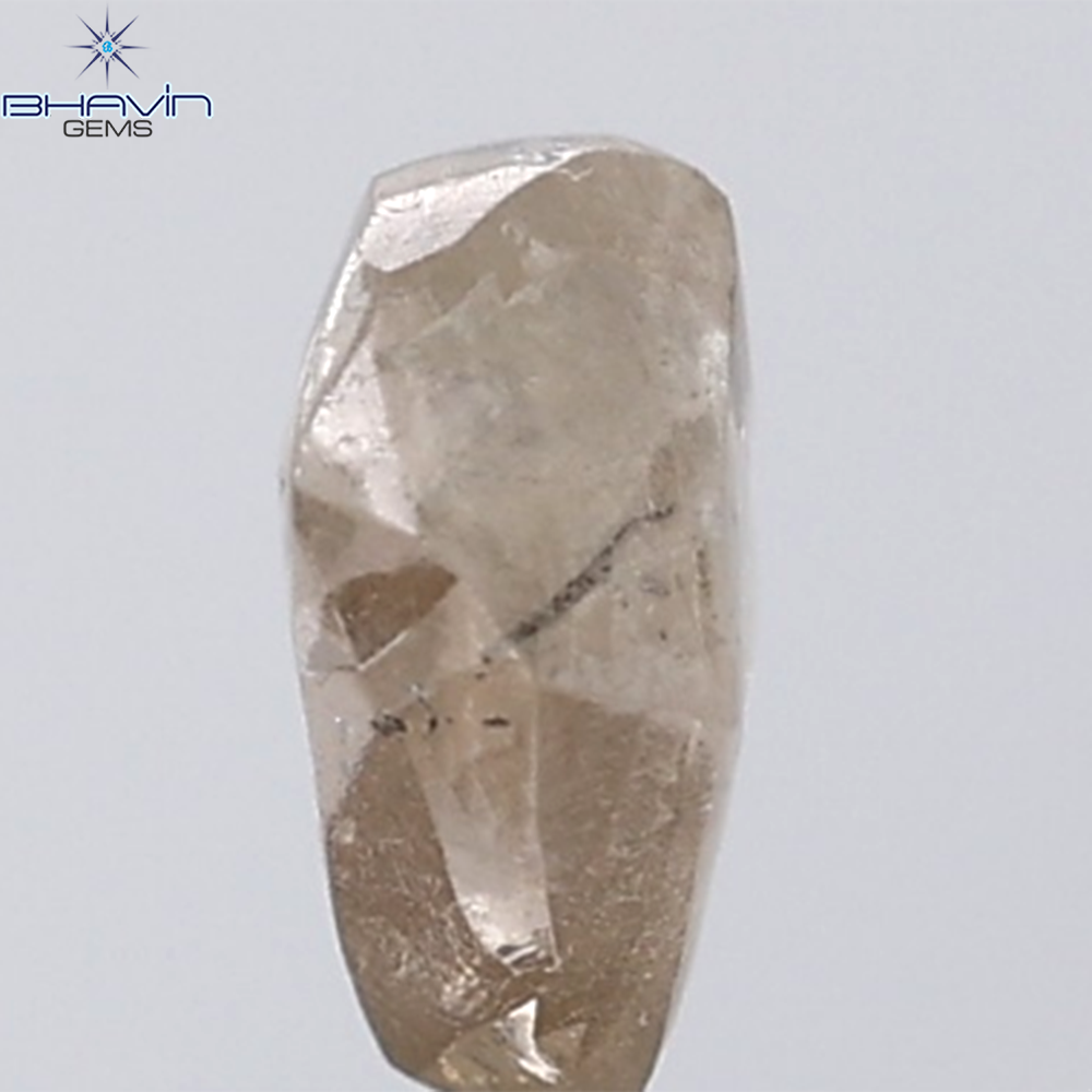 1.26 CT Rough Shape Natural Diamond Brown Color SI1 Clarity (6.19 MM)