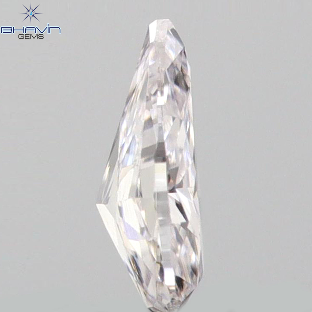 0.09 CT ペアシェイプ 天然ダイヤモンド ピンクカラー VS2 クラリティ (3.88 MM)