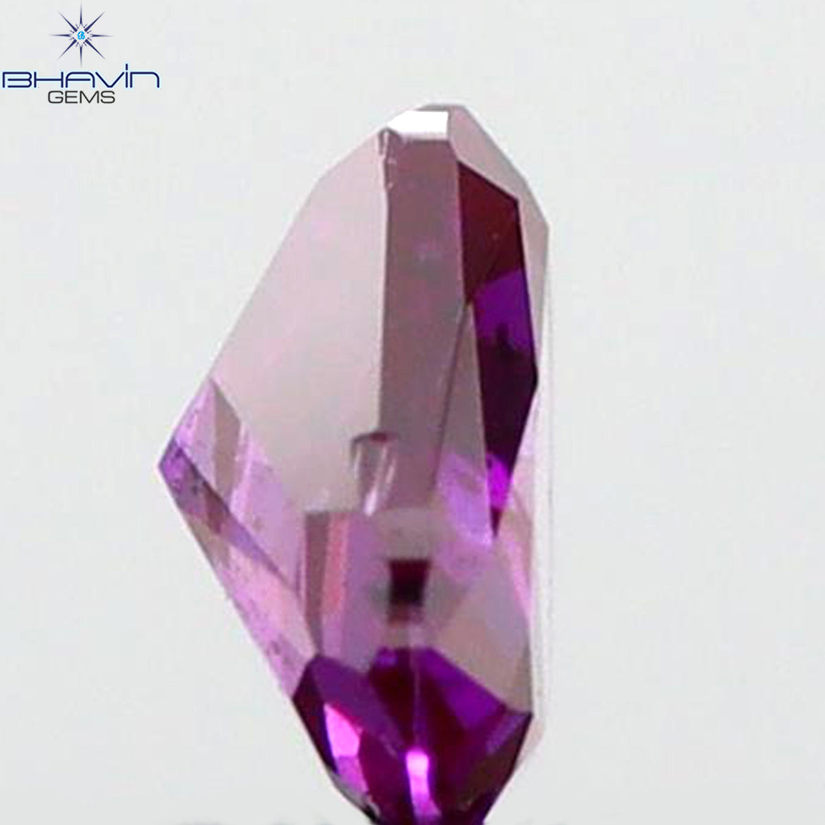 0.30 CT ハート シェイプ ピンク カラー ナチュラル ルース ダイヤモンド I1 クラリティ (4.23 MM)