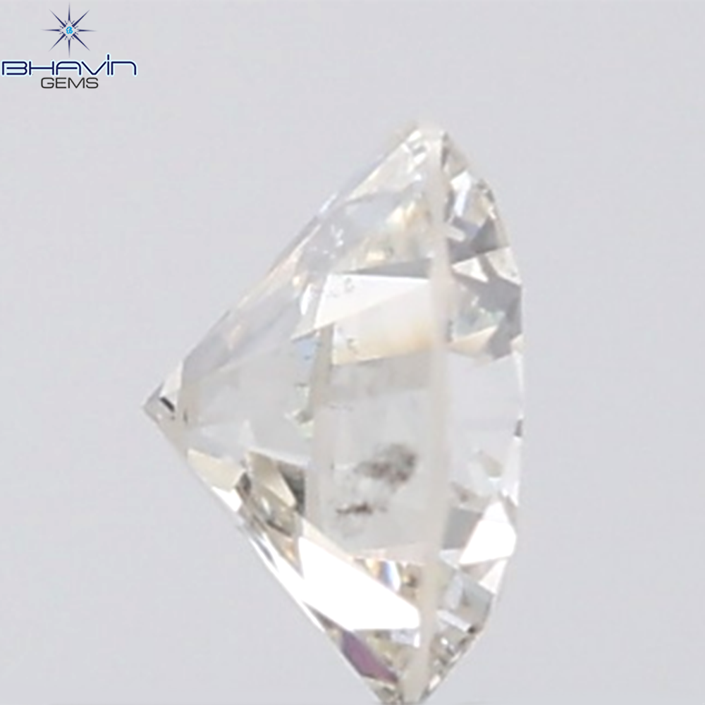 0.18 CT ラウンド ローズ カット シェイプ 天然ダイヤモンド ピンク色 I2 クラリティ (3.86 MM)