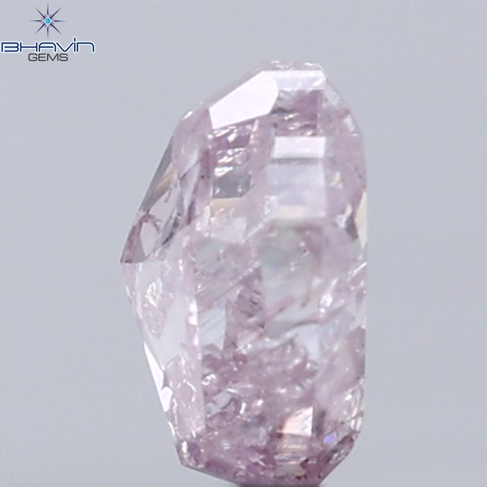 0.33 CT Oval Diamond Natural Pink Color I3 Clarity (4.38 MM)