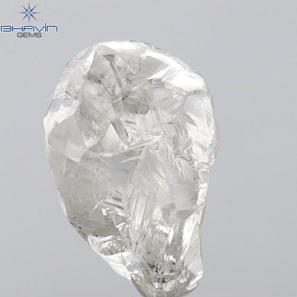 2.36 CT Rough Shape Natural Diamond White Color VS2 Clarity (8.63 MM)