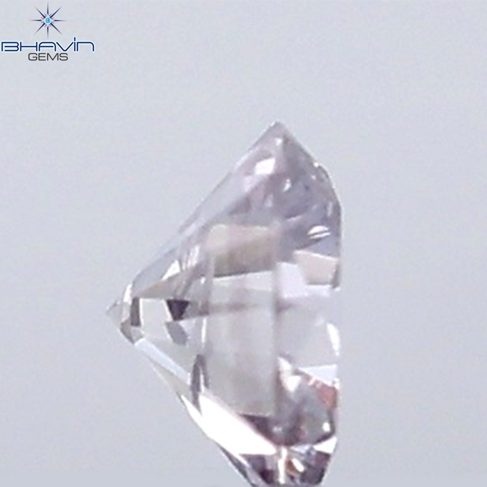 0.02 CT Round Natural Diamond Pink Color VS-SI Clarity