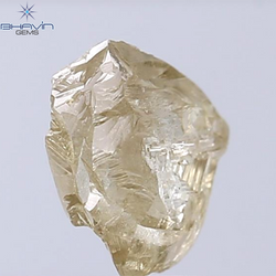 2.30 CT Rough Shape Natural Diamond Green Yellow Color SI Clarity (9.55 MM)