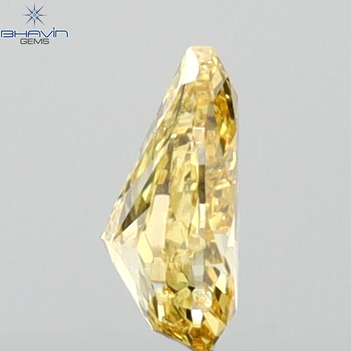 0.19 CT Natural Pear Diamond Orange Color Clarity SI1 (4.68 MM)