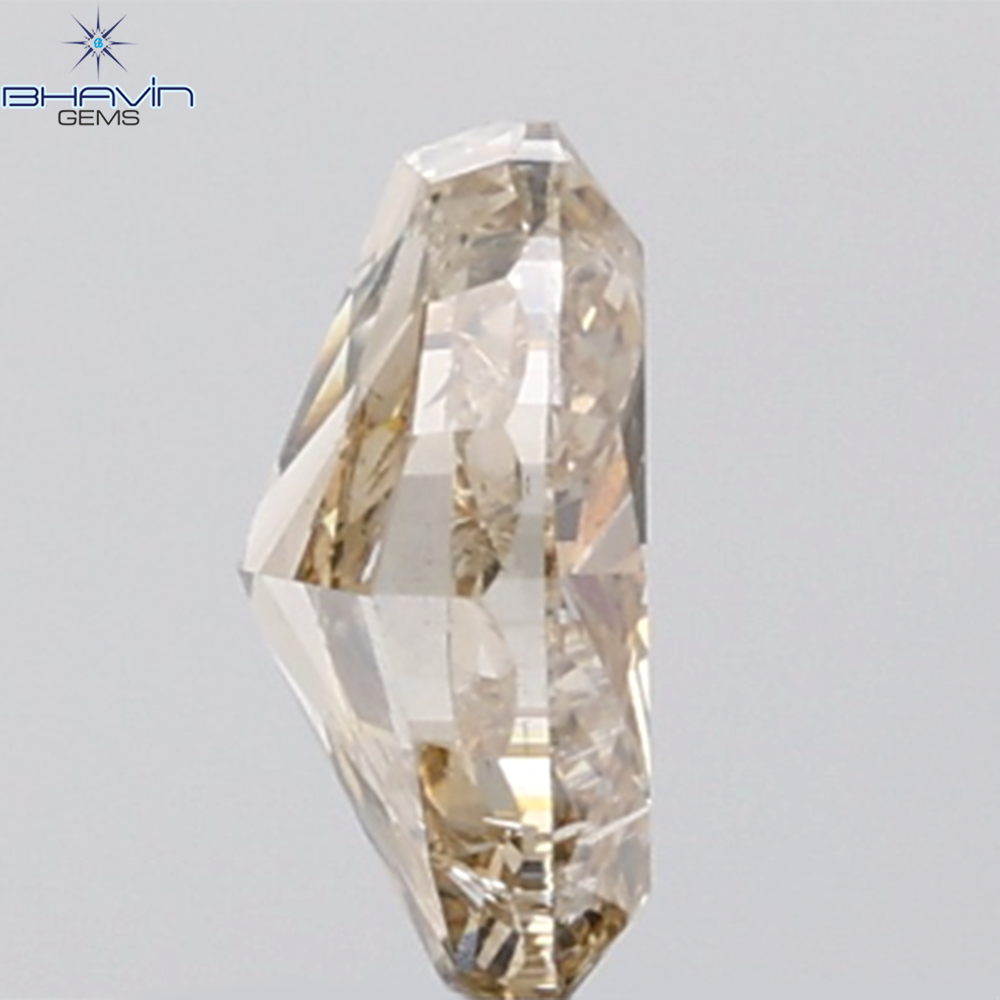 1.60 CT Oval Diamond Natural Brown Color SI Clarity (8.47 MM)