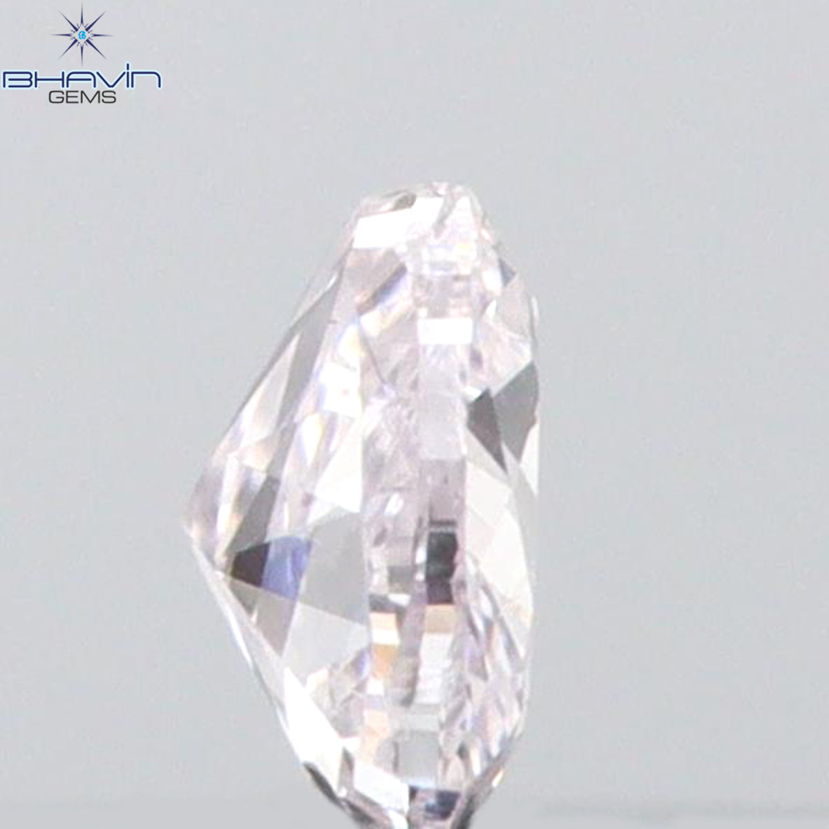 0.08 CT ハートシェイプ 天然ダイヤモンド ピンクカラー SI1 クラリティ (2.67 MM)