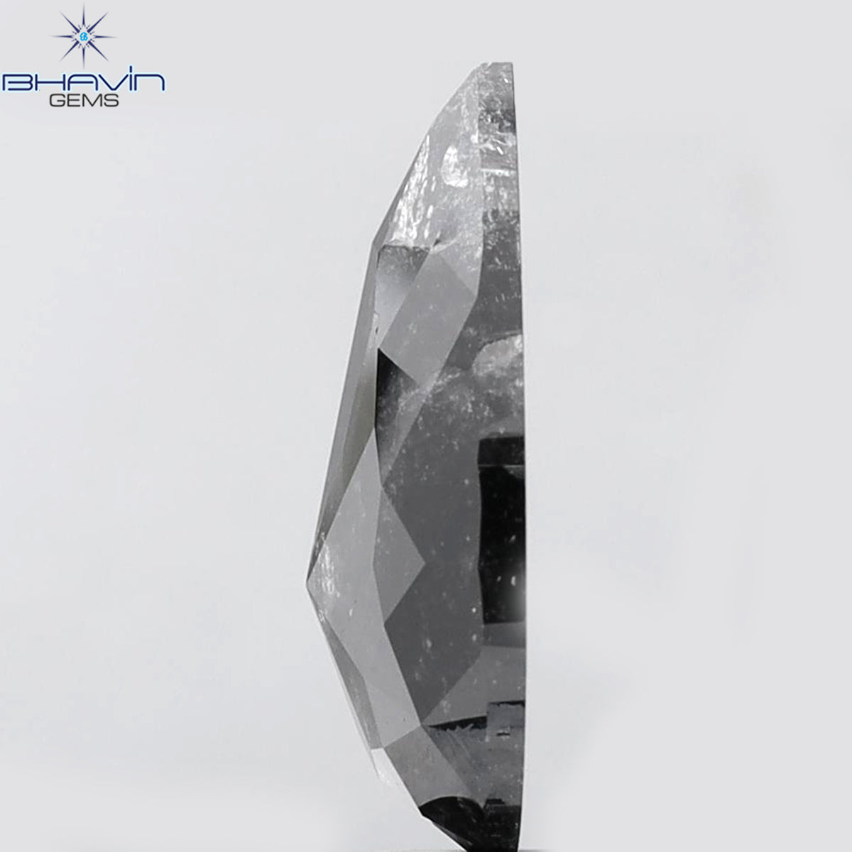 8.93 CT Pear Shape Natural Loose Diamond Salt And Pepper Color (18.10 MM)