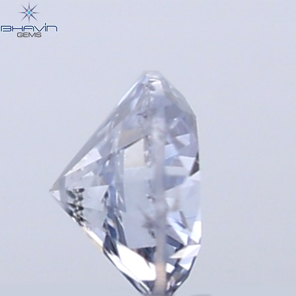 0.18 CT ラウンド ローズ カット シェイプ 天然ダイヤモンド ピンク色 I2 クラリティ (3.86 MM)