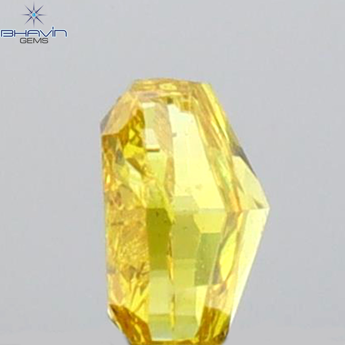 GIA Certified 0.25 CT Cushion Natural Diamond Orange Yellow Color I1 Clarity (3.67 MM)