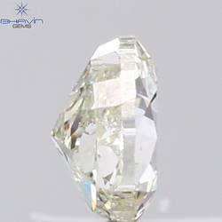 1.00 CT Heart Diamond Natural Yellow Color SI2 Clarity (6.21 MM)