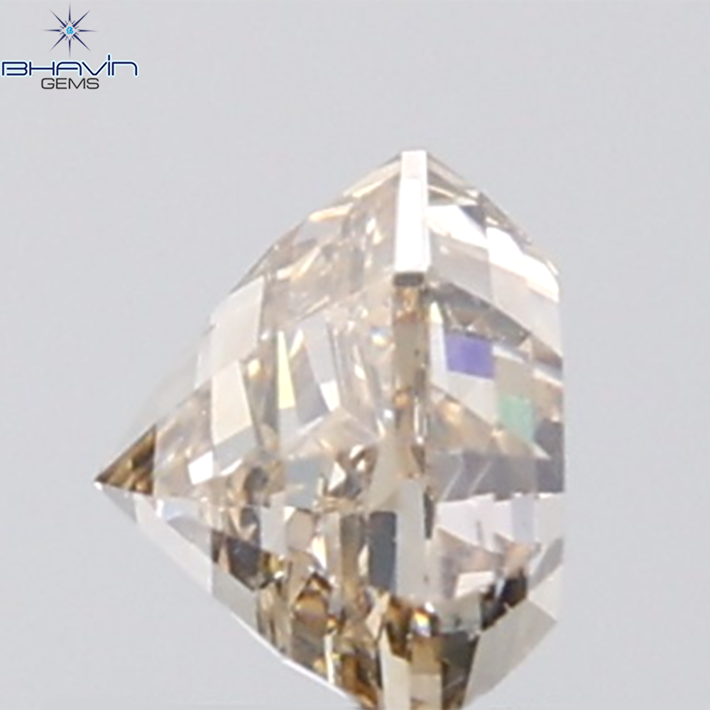1.02 CT Half Moon Diamond Natural Brown Color SI2 Clarity (7.05 MM)