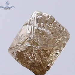 2.13 CT Rough Shape Natural Diamond Dark Brown Color SI2 Clarity (7.00 MM)