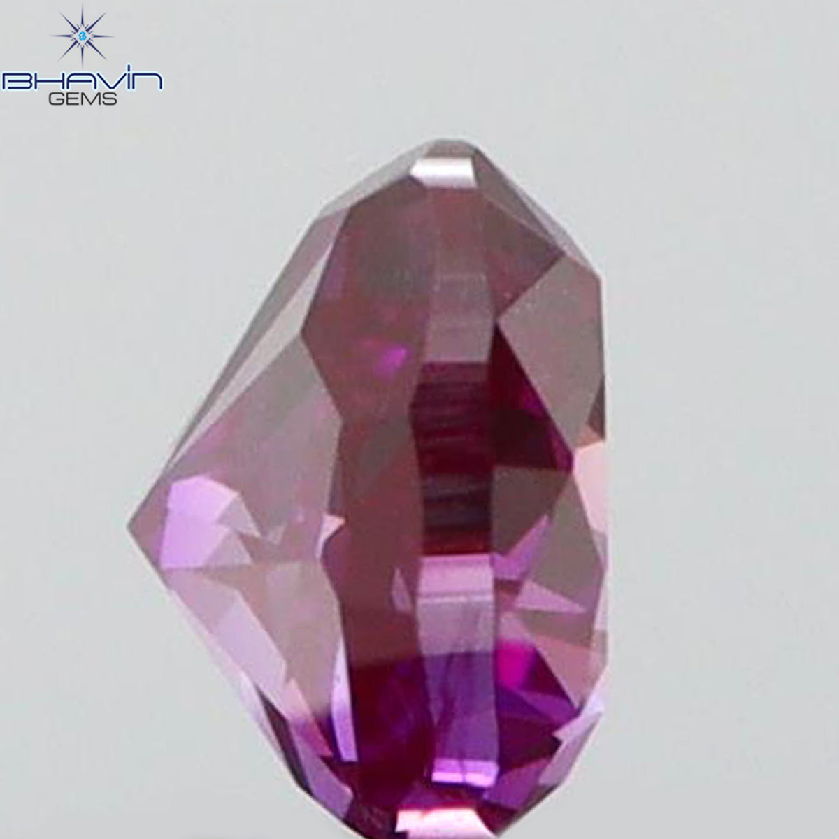 0.09 CT Natural Heart Diamond Enhanced Pink Color Clarity VS1 (2.49 MM)