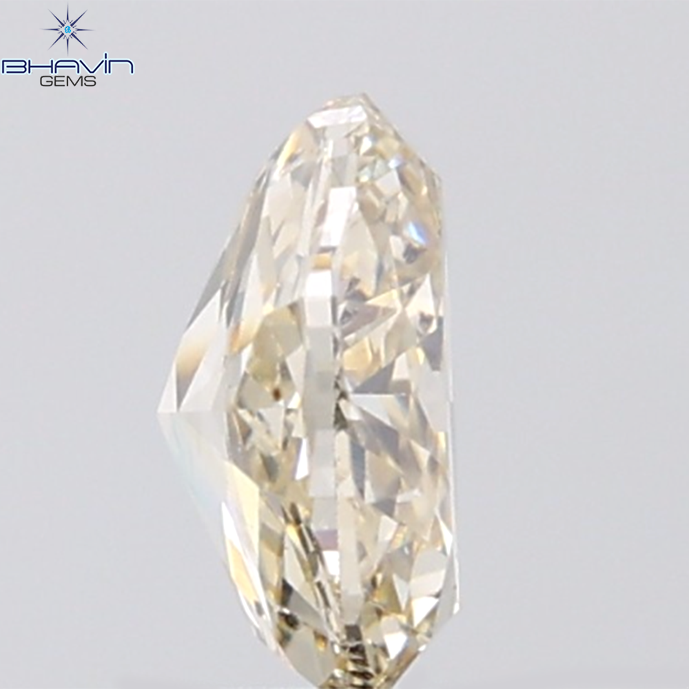 1.10 CT Oval Diamond Natural Brown Color SI1 Clarity (7.27 MM)