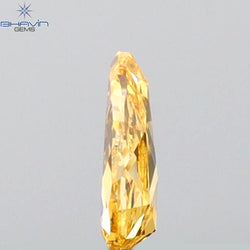 0.16 CT Pear Shape Natural Diamond Orange Color VS1 Clarity (4.83 MM)