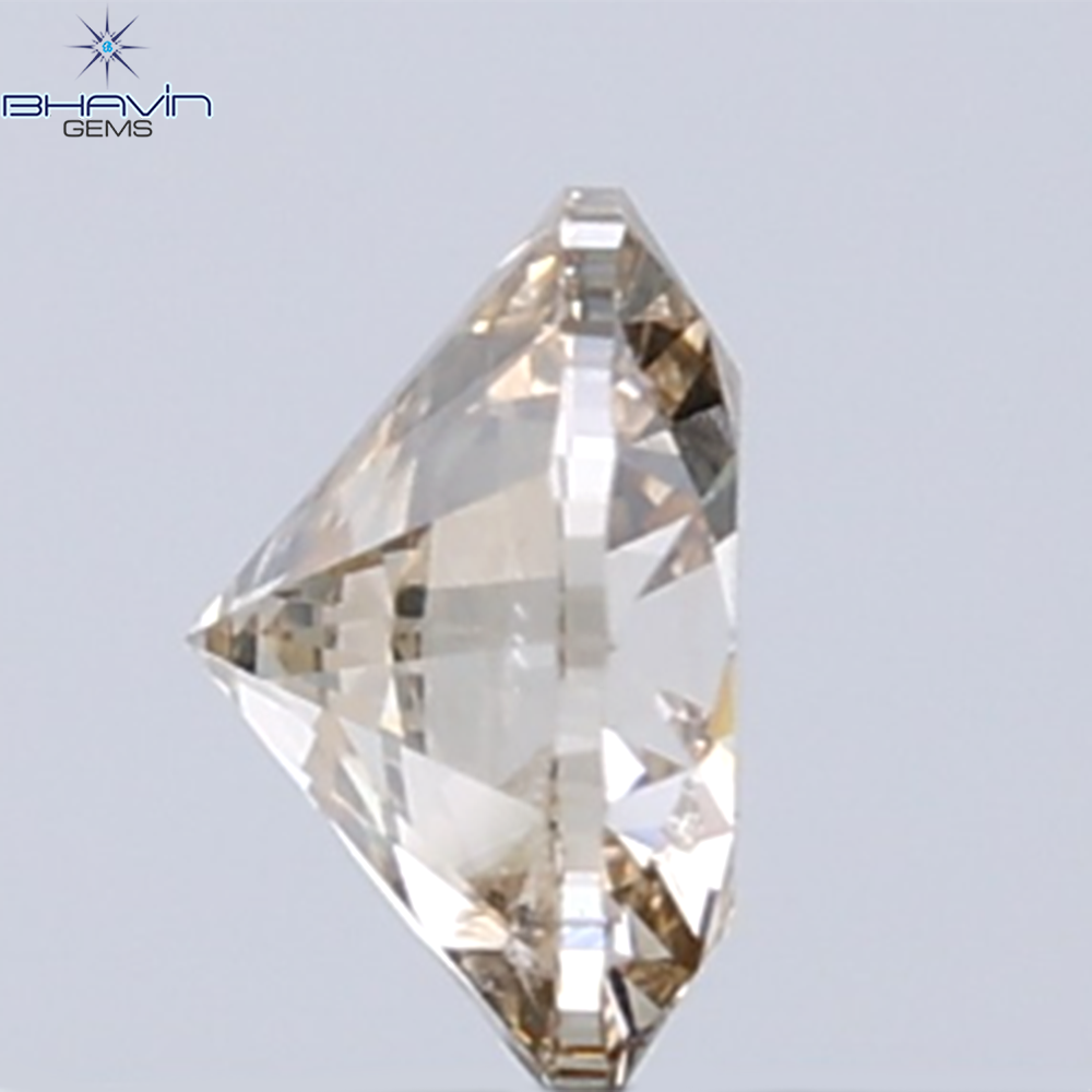 0.30 CT Natural Round Diamond Brown Color Clarity I1 (4.34 MM)