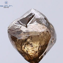 2.56 CT Rough Shape Natural Diamond Dark Brown Color SI2 Clarity (7.10 MM)