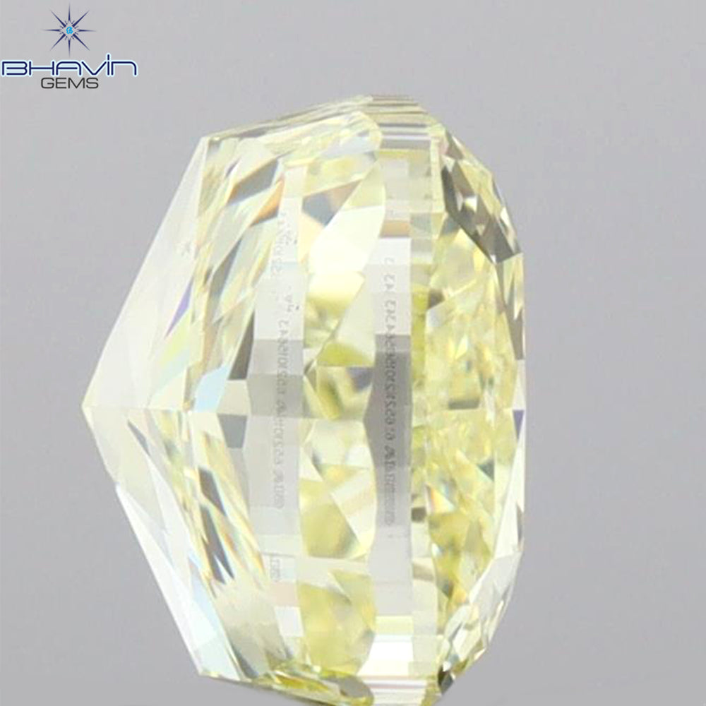 GIA Certified 1.58 CT Cushion Diamond Yellow Color Natural Diamond VS2 Clarity (6.16 MM)
