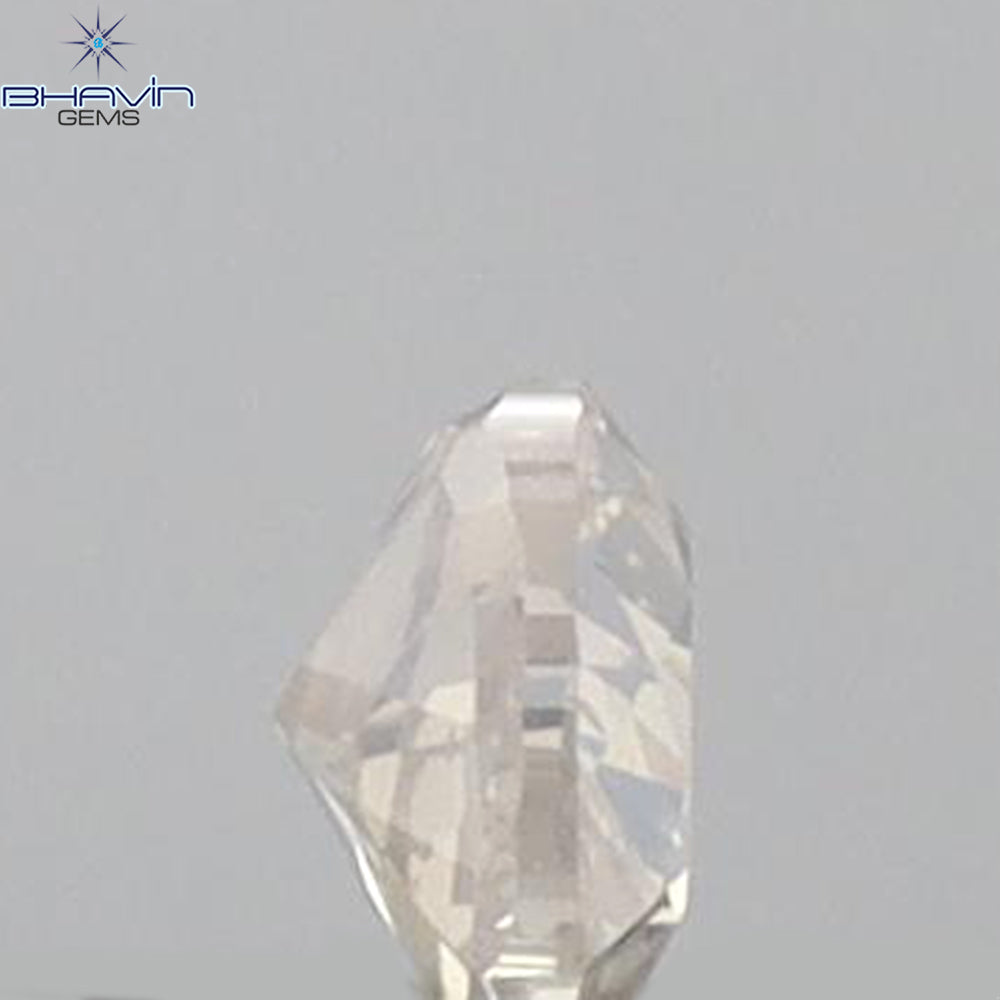 0.15 CT ハート シェイプ ナチュラル ダイヤモンド レッド ブラウン カラー SI1 クラリティ (4.76 MM)