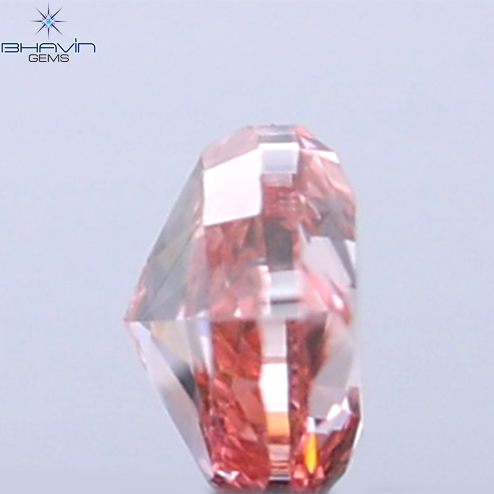 0.07 CT ペアシェイプ 天然ダイヤモンド ピンクカラー SI1 クラリティ (3.52 MM)