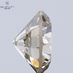 0.18 CT ラウンド ローズ カット シェイプ 天然ダイヤモンド ピンク色 I2 クラリティ (3.86 MM)