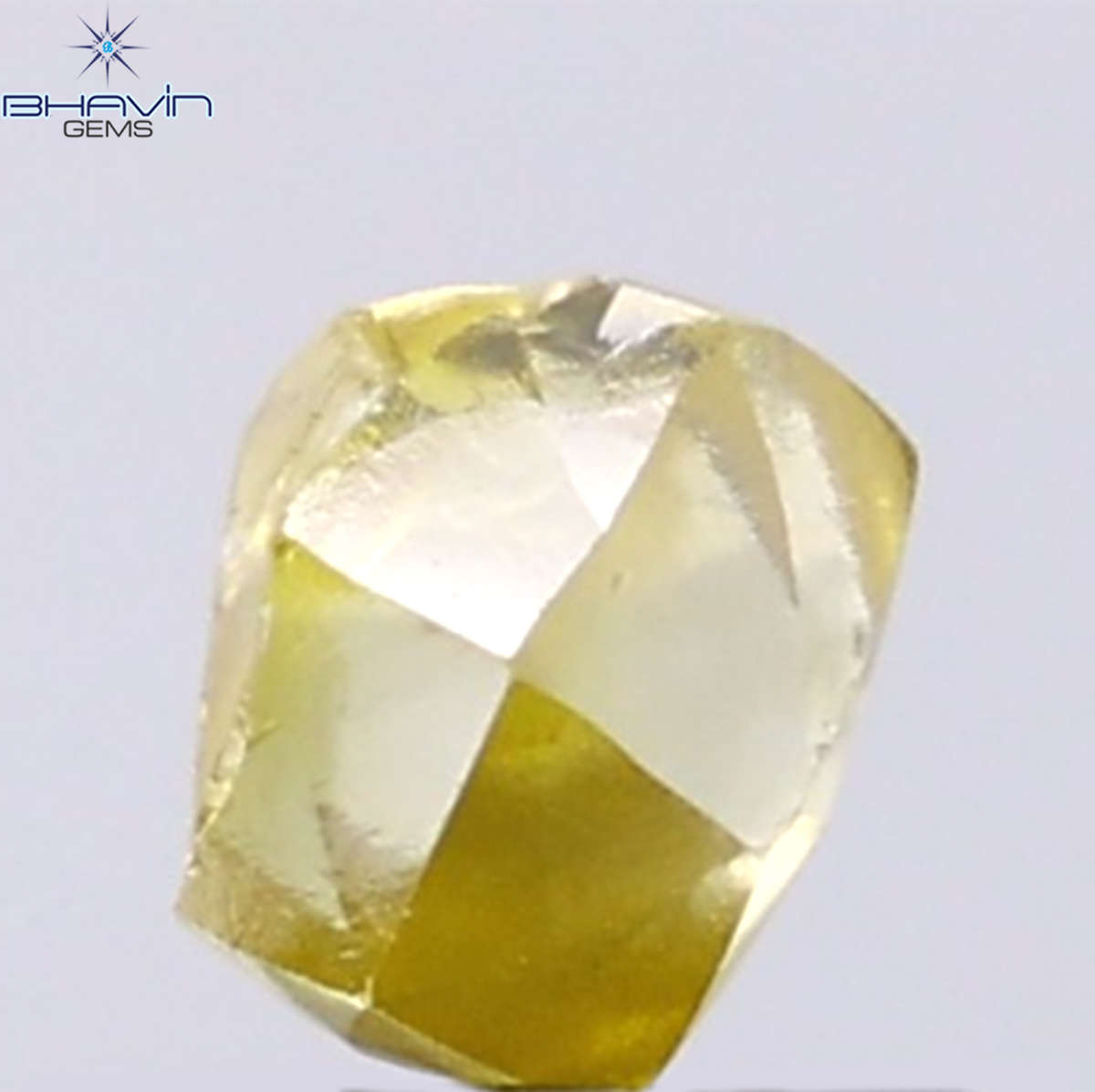 1.12 CT Natural Rough Diamond Enhanced Yellow Color Clarity VS (5.96 MM)
