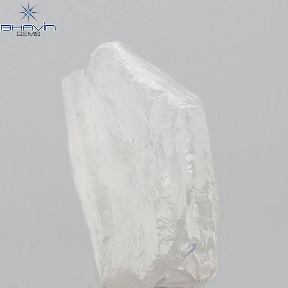 1.84 CT Rough Shape Natural Diamond White Color I1 Clarity (8.08 MM)