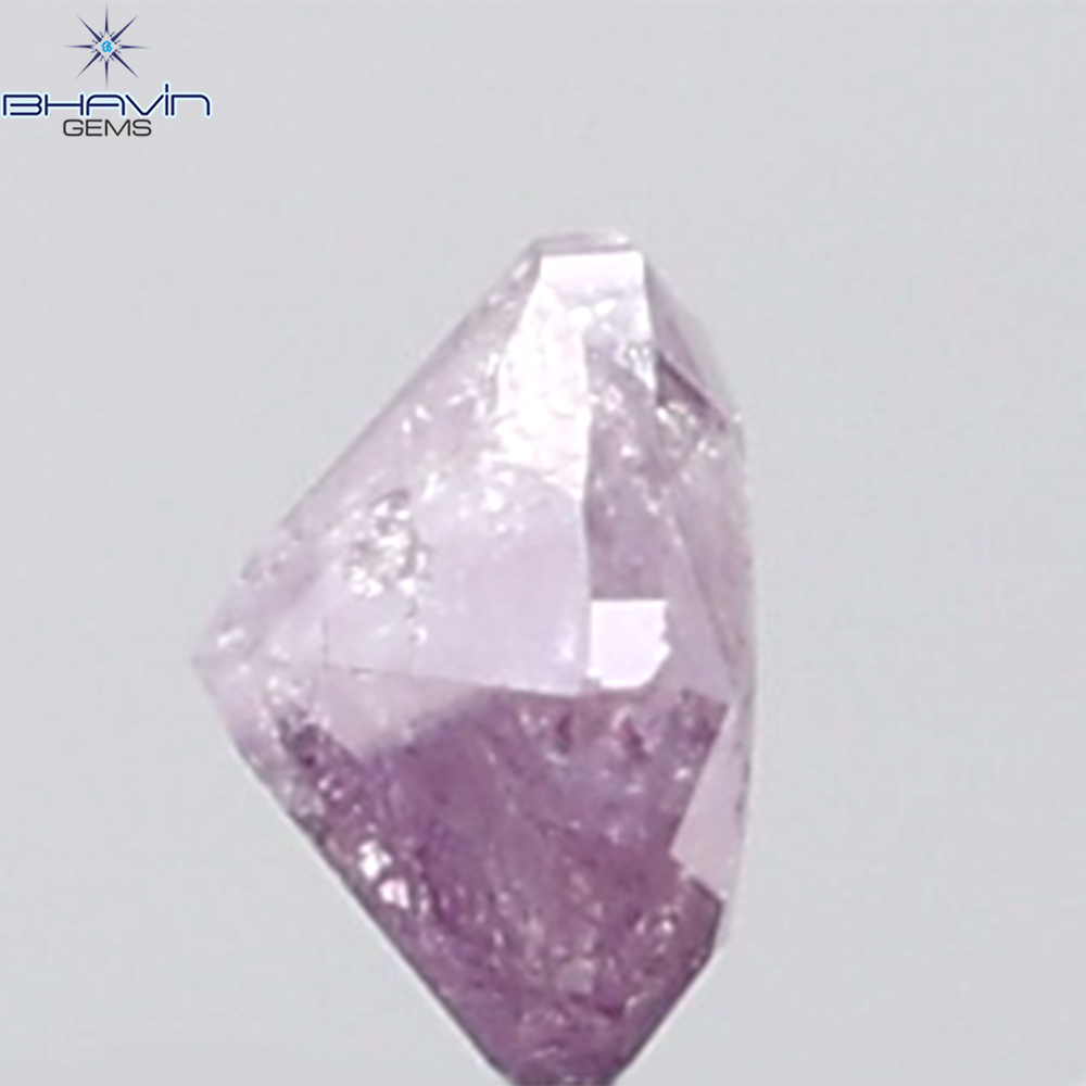 0.34 CT Heart Diamond Natural Pink Color I3 Clarity (4.44 MM)