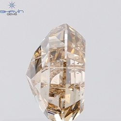 1.07 CT Heart Diamond Natural Brown Color SI2 Clarity (6.37 MM)
