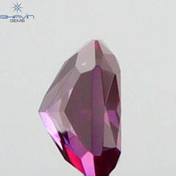 0.07 CT Radiant Diamond Pink Color Natural Diamond Clarity SI1 (2.45 MM)