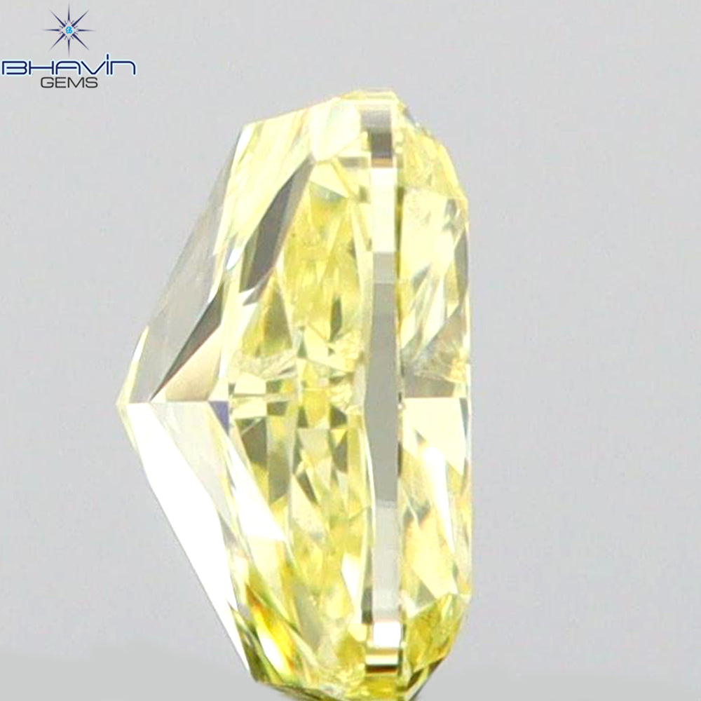0.26 CT Cushion Shape Natural Diamond Yellow Color VS2 Clarity (4.06 MM)