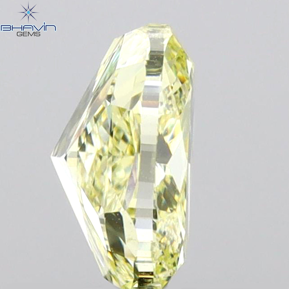 GIA認定 1.27 CT クッションダイヤモンド イエローカラー 天然ダイヤモンド VS1 クラリティ (5.97 MM)