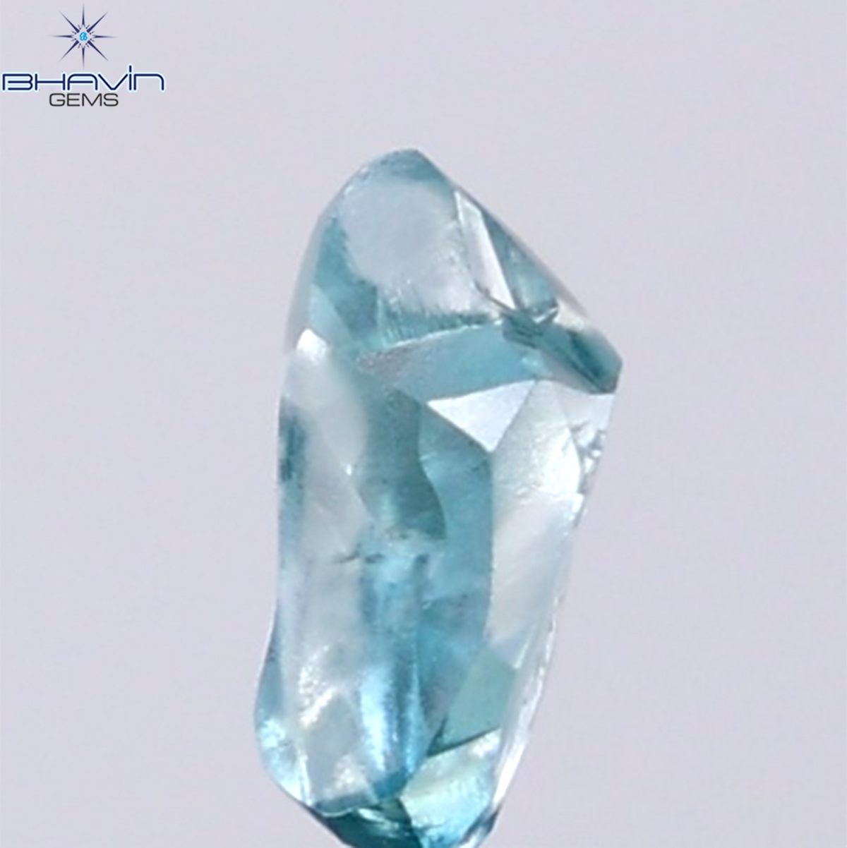 1.14 CT Natural Rough Diamond Enhanced Blue Color Clarity VS (7.43 MM)