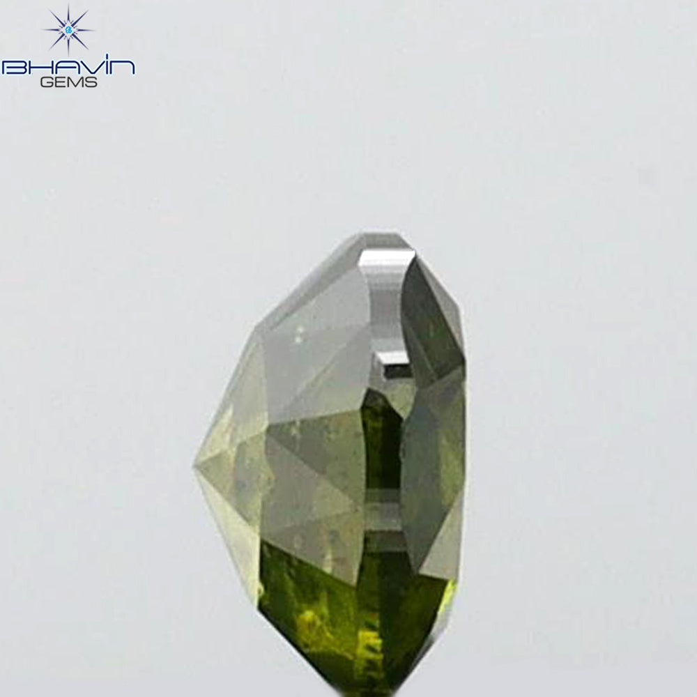 0.20 CT Round Rose Cut Shape Natural Diamond Green Color I2 Clarity (4.00 MM)