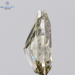 1.02 CT Pear Diamond Natural Green Color VS1 Clarity (7.83 MM)