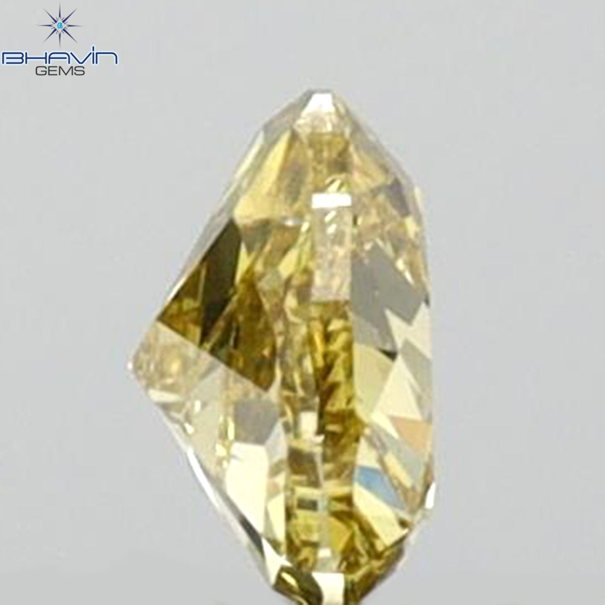 0.15 CT Natural Heart Diamond Green (Chameleon) Color Clarity VS1 (3.53 MM)
