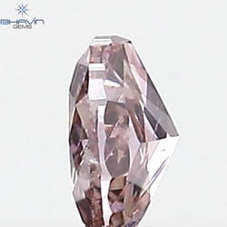 GIA Certified 0.26 CT Oval Shape Natural Diamond Brown Pink Color I2 Clarity (4.42 MM)