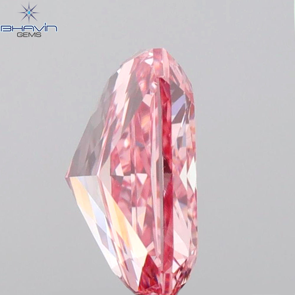 GIA Certified 1.12 CT Radiant Diamond Pink Color Natural Loose Diamond VS1 Clarity (7.04 MM)