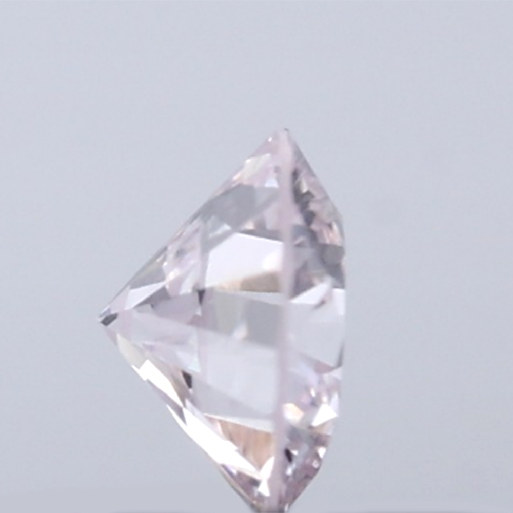 0.18 CT ラウンド ローズ カット シェイプ 天然ダイヤモンド ピンク色 I2 クラリティ (3.86 MM)