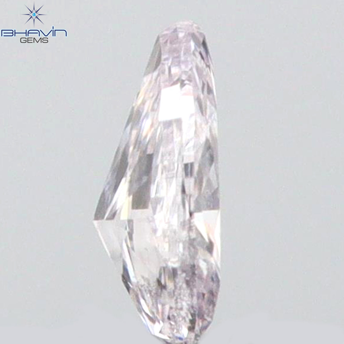 0.08 CT ペアシェイプ ナチュラル ダイヤモンド ピンク色 VS1 クラリティ (3.45 MM)