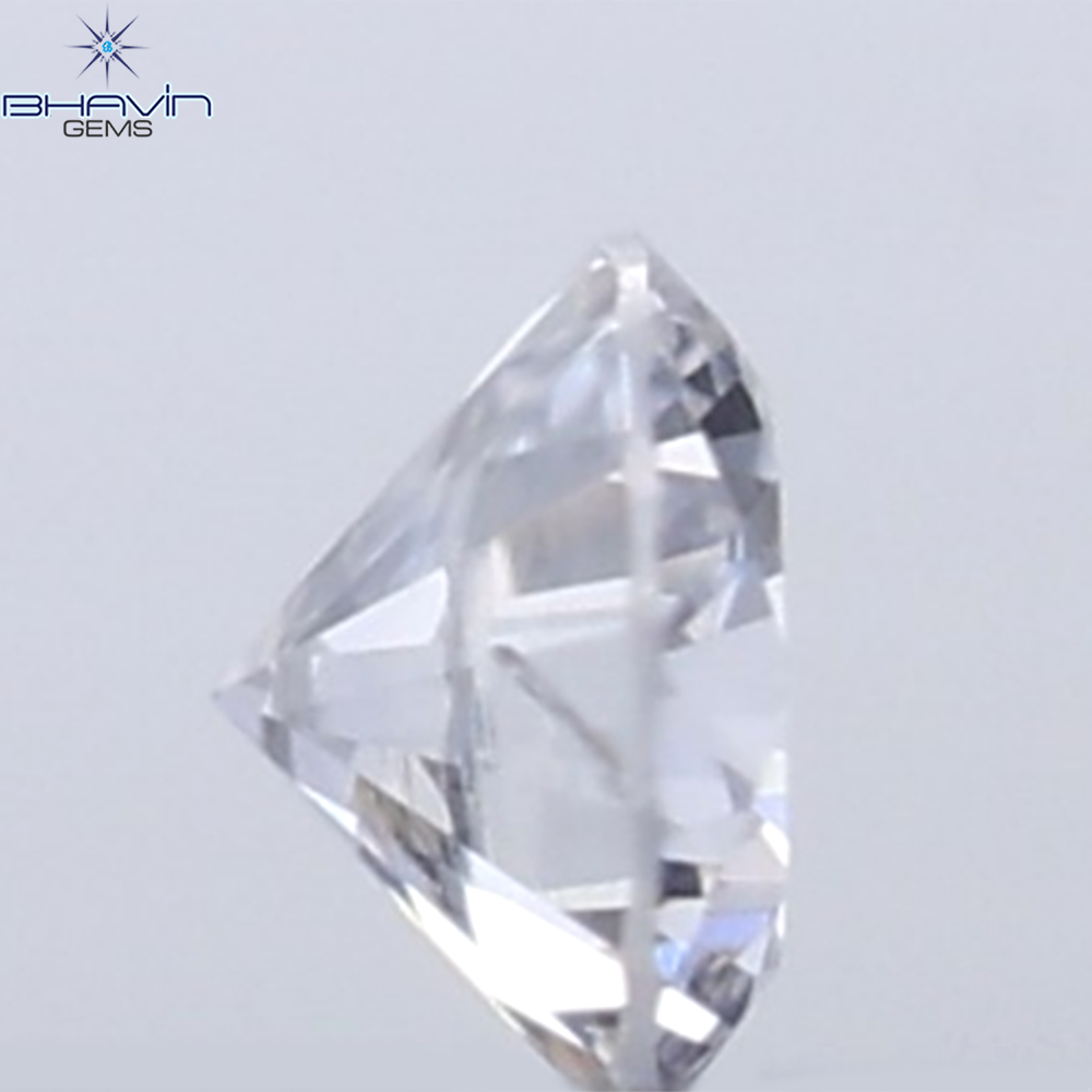0.03 CT Round Cut Natural Diamond Grey Blue Color SI1 Clarity
