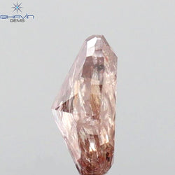 0.38 CT Oval Shape Natural Diamond Pink Color I3 Clarity (5.40 MM)