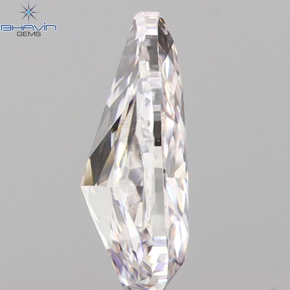 0.17 CT ペアシェイプ 天然ダイヤモンド ピンクカラー VS2 クラリティ (4.46 MM)
