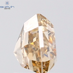 1.00 CT Heart Diamond Natural Brown Color VS2 Clarity (6.26 MM)