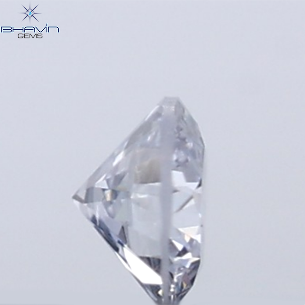 0.03 CT Round Cut Natural Diamond Grey Blue Color SI2 Clarity