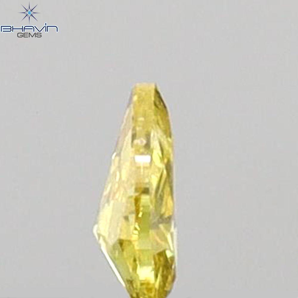 0.06 CT ペアシェイプ 天然ダイヤモンド イエローカラー SI2 クラリティ (3.24 MM)